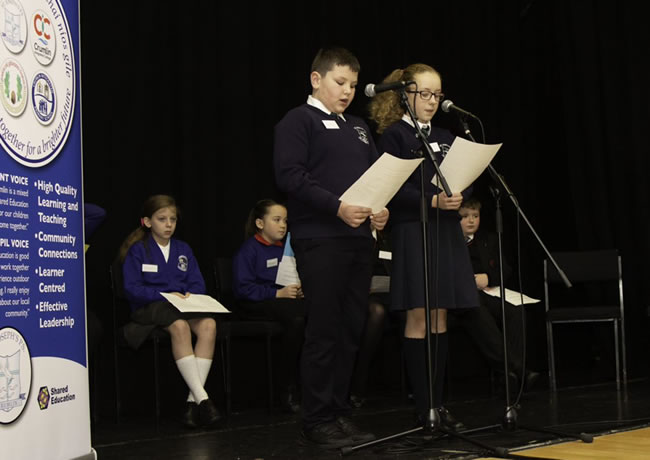 Pupils from Crumlin Primary School