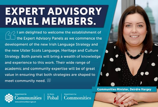 Department for Communities - Expert advisory panel members