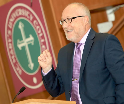 Professor Peter Finn KSG, Principal, St Mary’s University College