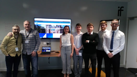 Business Studies students make presentations to representatives from the Innovation Factory