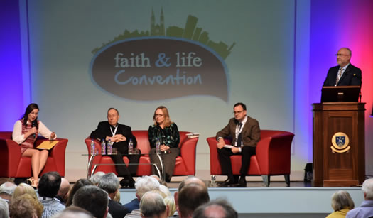 Faith & Life Convention panel including Cardinal scar Andrs Rodrguez Maradiaga, SBD and Professor Peter Finn, KSG who was compre.