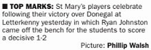 Dr McKenna Cup - St Mary's victory over Donegal