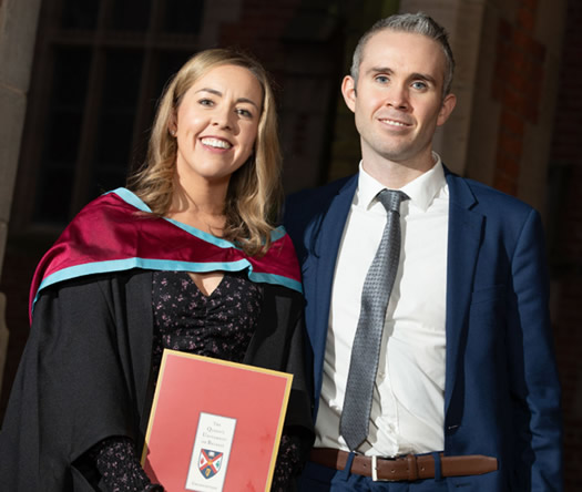 Master of Education graduate at Winter Gradation, Whitla Hall, Queen's University 