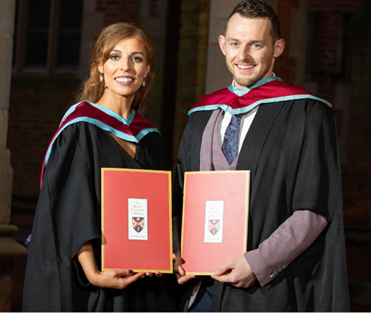 Master of Education graduate at Winter Gradation, Whitla Hall, Queen's University 