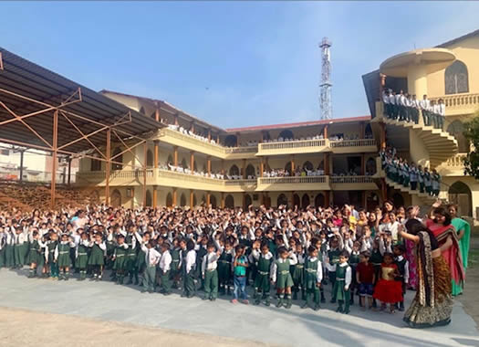 Students at the SNEHA school in Dehradun