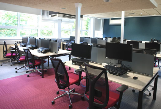 Upgraded computer access labs within the college