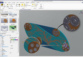 The sensory wall modelled through Computer-adided design (CAD) software