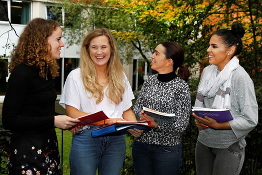 M-Level students enjoy the lovely autumn weather.