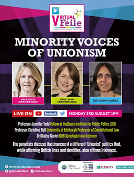 Minority Voices of Unionism - with Jennifer Todd(chair), Christine Bell and Gladys Ganiel