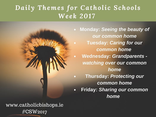 Catholic Schools Week 2017 Daily Themes