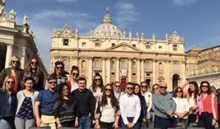 St Mary's students in Rome